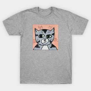 Whimsical Cat Portrait #2 T-Shirt